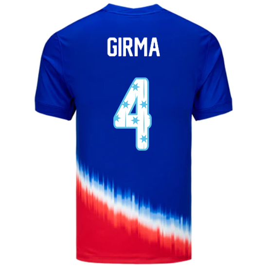 24/25 USA Naomi Girma Away Men's Jersey Stars Number