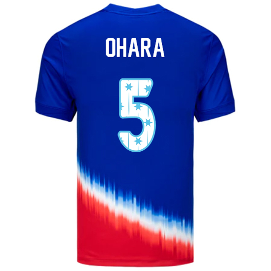 24/25 USA Kelley O'Hara Away Men's Jersey Stars Number