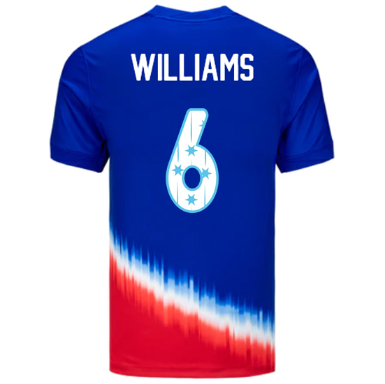 24/25 USA Lynn Williams Away Men's Jersey Stars Number