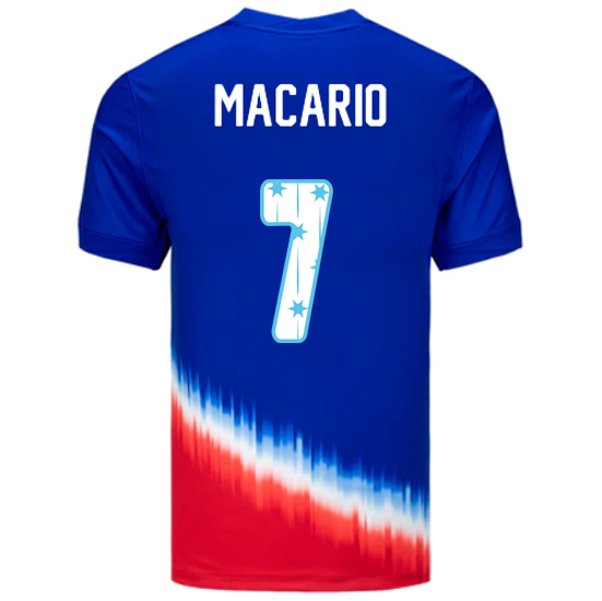 24/25 USA Catarina Macario Away Men's Jersey Stars Number