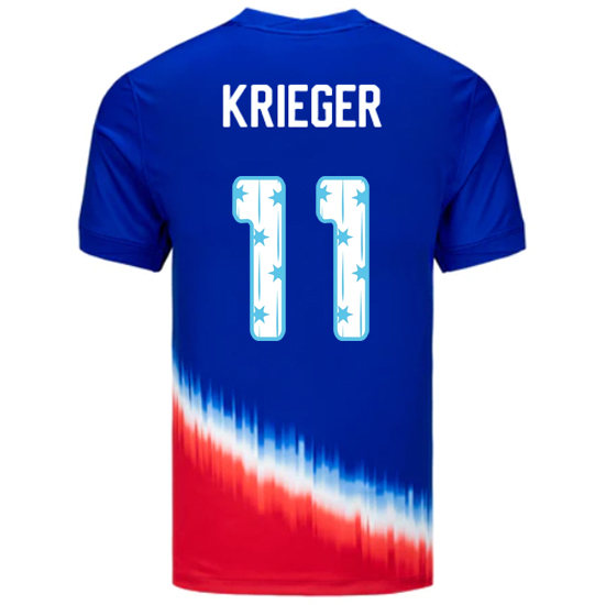 24/25 USA Ali Krieger Away Men's Jersey Stars Number