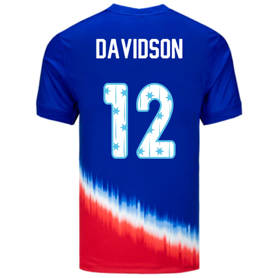 24/25 USA Tierna Davidson Away Men's Jersey Stars Number
