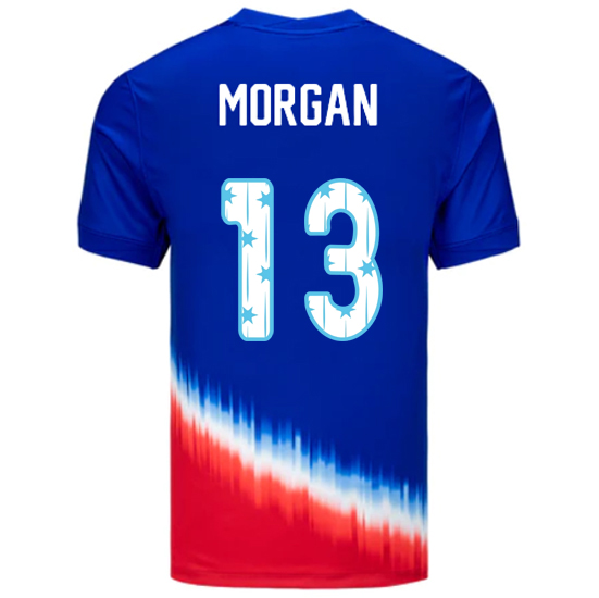 24/25 USA Alex Morgan Away Men's Jersey Stars Number
