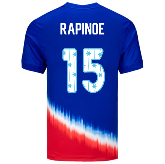 24/25 USA Megan Rapinoe Away Men's Jersey Stars Number