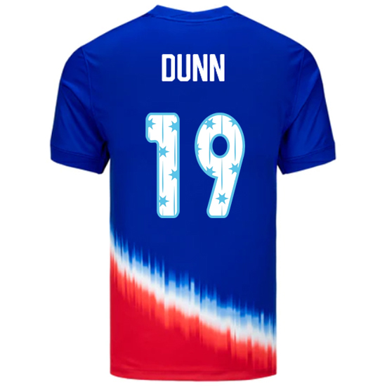 24/25 USA Crystal Dunn Away Men's Jersey Stars Number