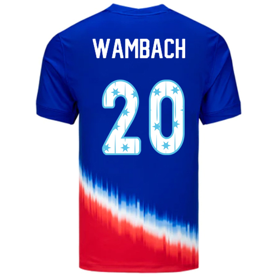 24/25 USA Abby Wambach Away Men's Jersey Stars Number