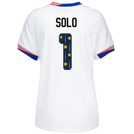 24/25 USA Hope Solo Home Women's Jersey Stars Number