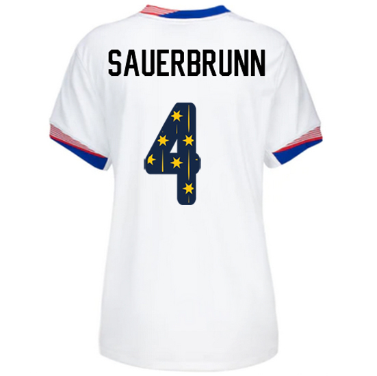 24/25 USA Becky Sauerbrunn Home Women's Jersey Stars Number