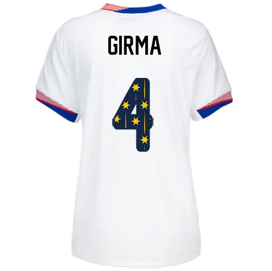 24/25 USA Naomi Girma Home Women's Jersey Stars Number