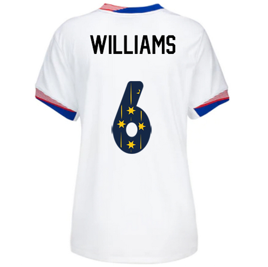 24/25 USA Lynn Williams Home Women's Jersey Stars Number