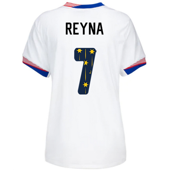 24/25 USA Giovanni Reyna Home Women's Jersey Stars Number