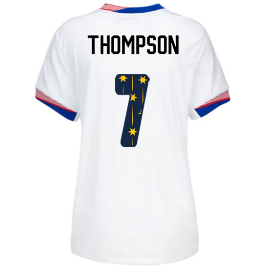 24/25 USA Alyssa Thompson Home Women's Jersey Stars Number