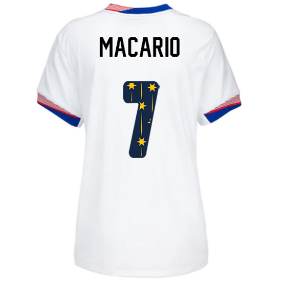24/25 USA Catarina Macario Home Women's Jersey Stars Number