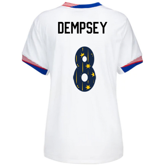 24/25 USA Clint Dempsey Home Women's Jersey Stars Number