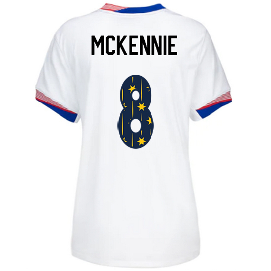 24/25 USA Weston McKennie Home Women's Jersey Stars Number