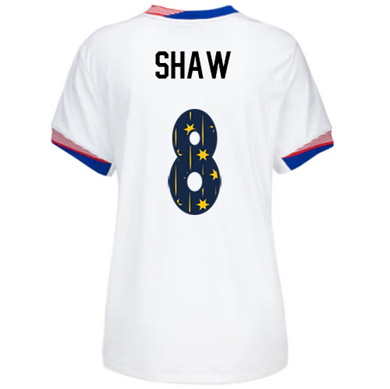24/25 USA Jaedyn Shaw Home Women's Jersey Stars Number