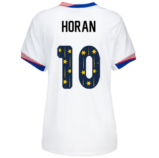 24/25 USA Lindsey Horan Home Women's Jersey Stars Number