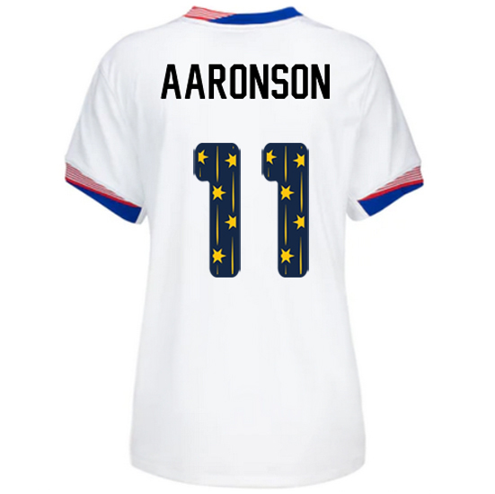24/25 USA Brenden Aaronson Home Women's Jersey Stars Number
