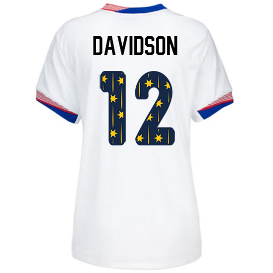 24/25 USA Tierna Davidson Home Women's Jersey Stars Number