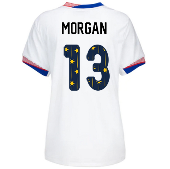 24/25 USA Alex Morgan Home Women's Jersey Stars Number