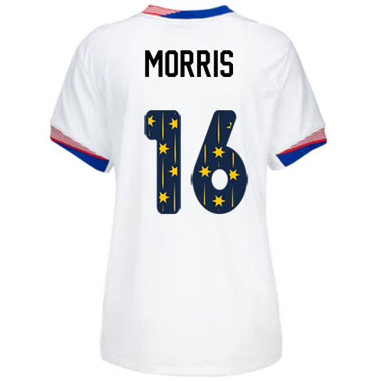 24/25 USA Jordan Morris Home Women's Jersey Stars Number