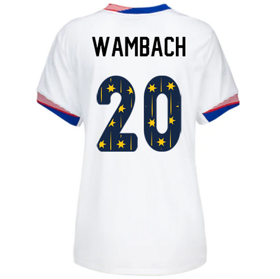 24/25 USA Abby Wambach Home Women's Jersey Stars Number