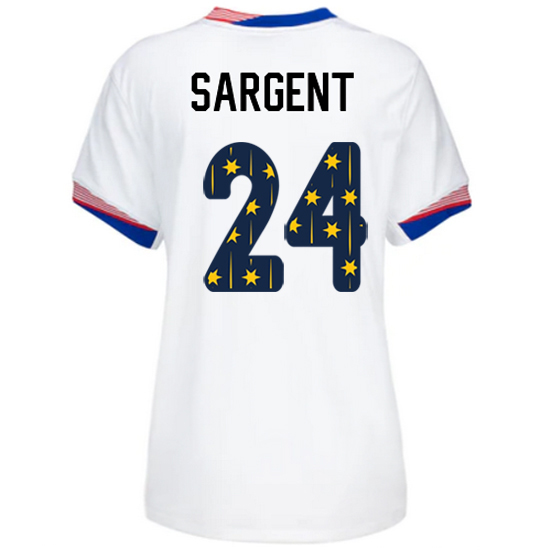 24/25 USA Josh Sargent Home Women's Jersey Stars Number