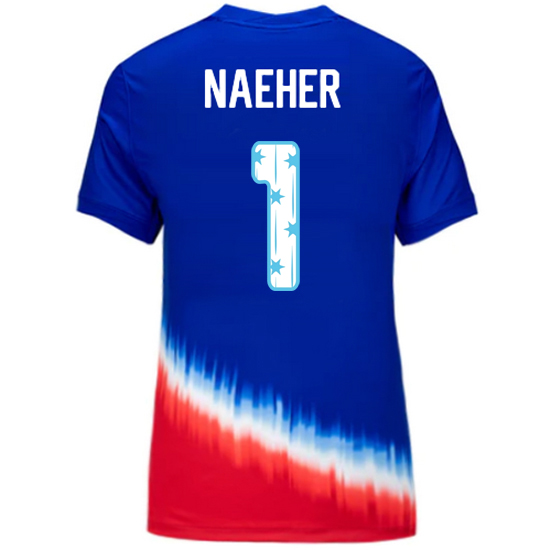 24/25 USA Alyssa Naeher Away Women's Jersey Stars Number