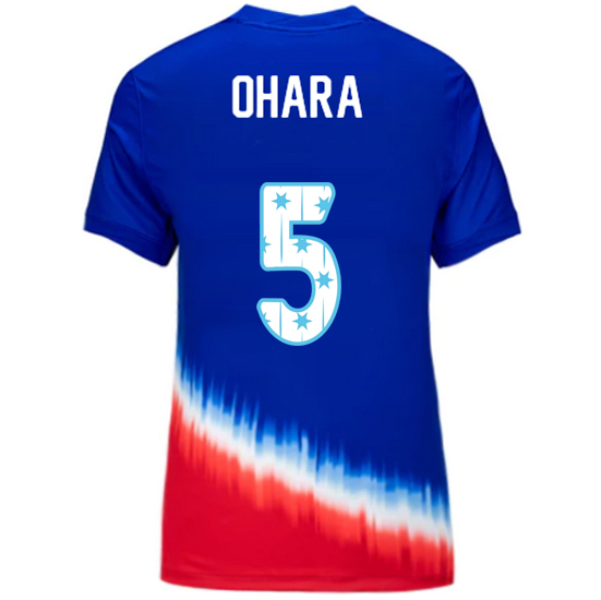 24/25 USA Kelley O'Hara Away Women's Jersey Stars Number