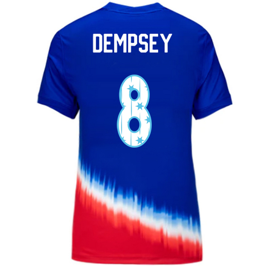 24/25 USA Clint Dempsey Away Women's Jersey Stars Number