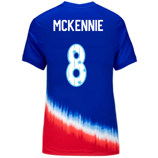24/25 USA Weston McKennie Away Women's Jersey Stars Number