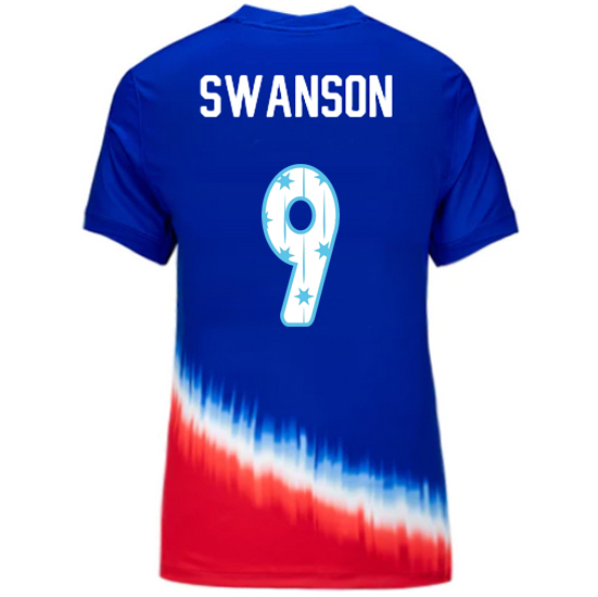 24/25 USA Mallory Swanson Away Women's Jersey Stars Number