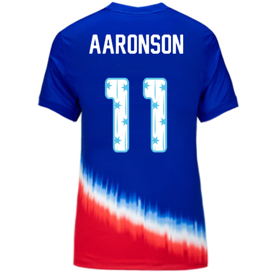 24/25 USA Brenden Aaronson Away Women's Jersey Stars Number
