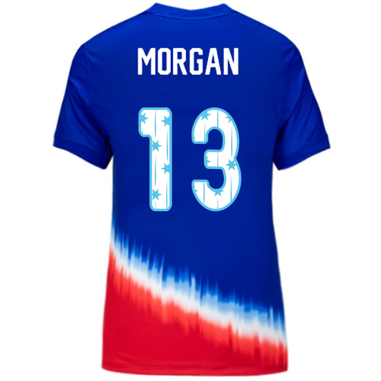 24/25 USA Alex Morgan Away Women's Jersey Stars Number