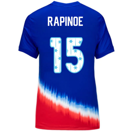 24/25 USA Megan Rapinoe Away Women's Jersey Stars Number