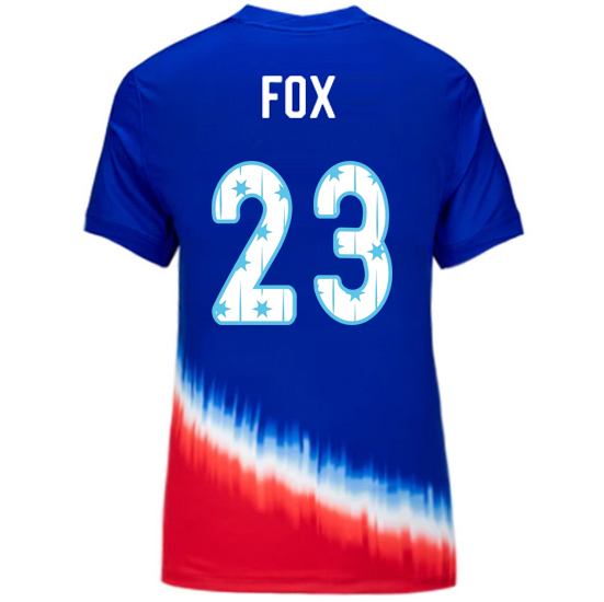 24/25 USA Emily Fox Away Women's Jersey Stars Number