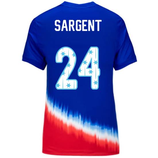 24/25 USA Josh Sargent Away Women's Jersey Stars Number