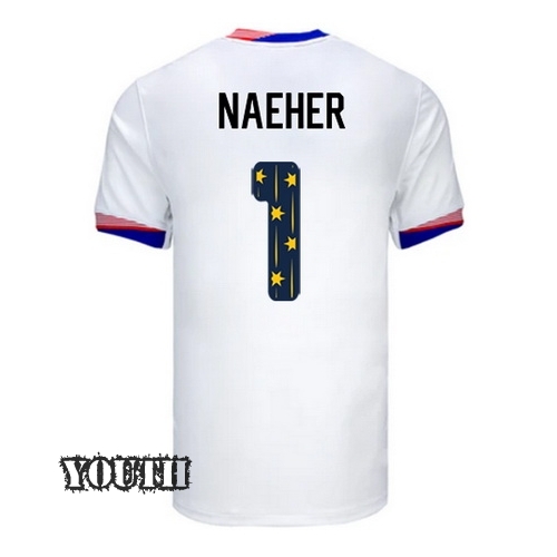 24/25 USA Alyssa Naeher Home Youth Jersey Stars Number
