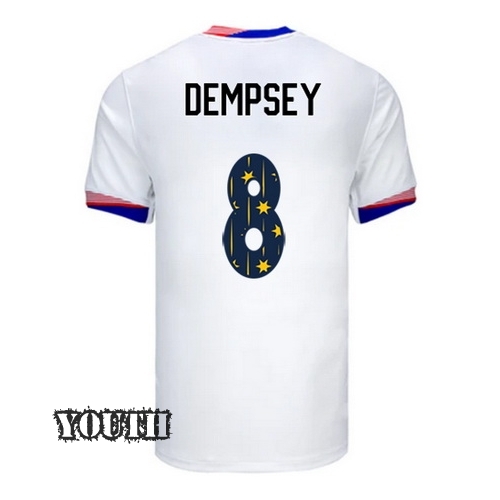 24/25 USA Clint Dempsey Home Youth Jersey Stars Number