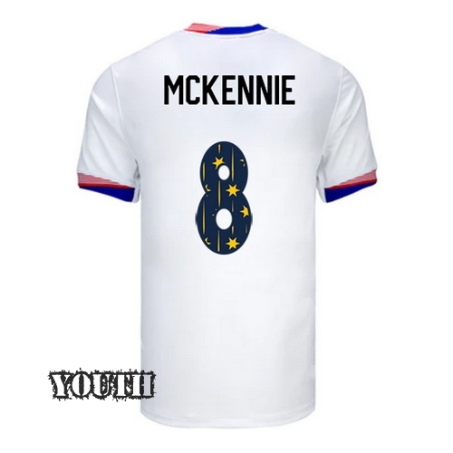 24/25 USA Weston McKennie Home Youth Jersey Stars Number