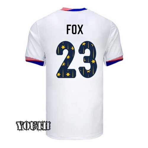 24/25 USA Emily Fox Home Youth Jersey Stars Number