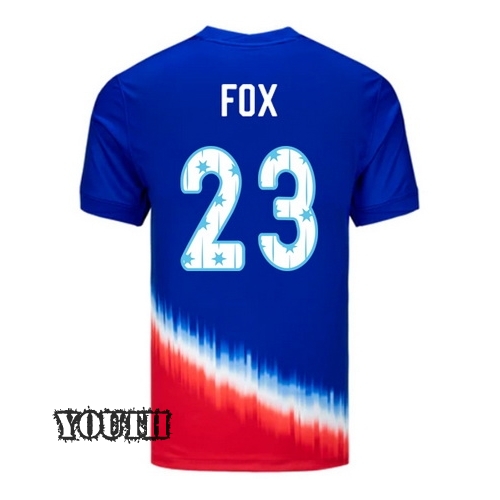 24/25 USA Emily Fox Away Youth Jersey Stars Number